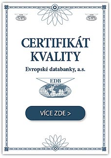 Náš certifikát v Evropské databance